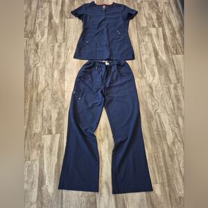 Dickies Navy Blue Matching Scrub Set Size Small